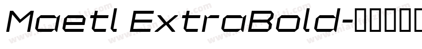 Maetl ExtraBold字体转换